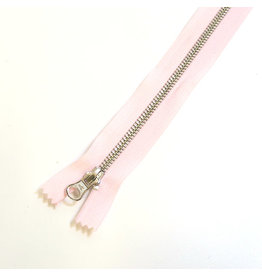 Metal zipper BABY PINK