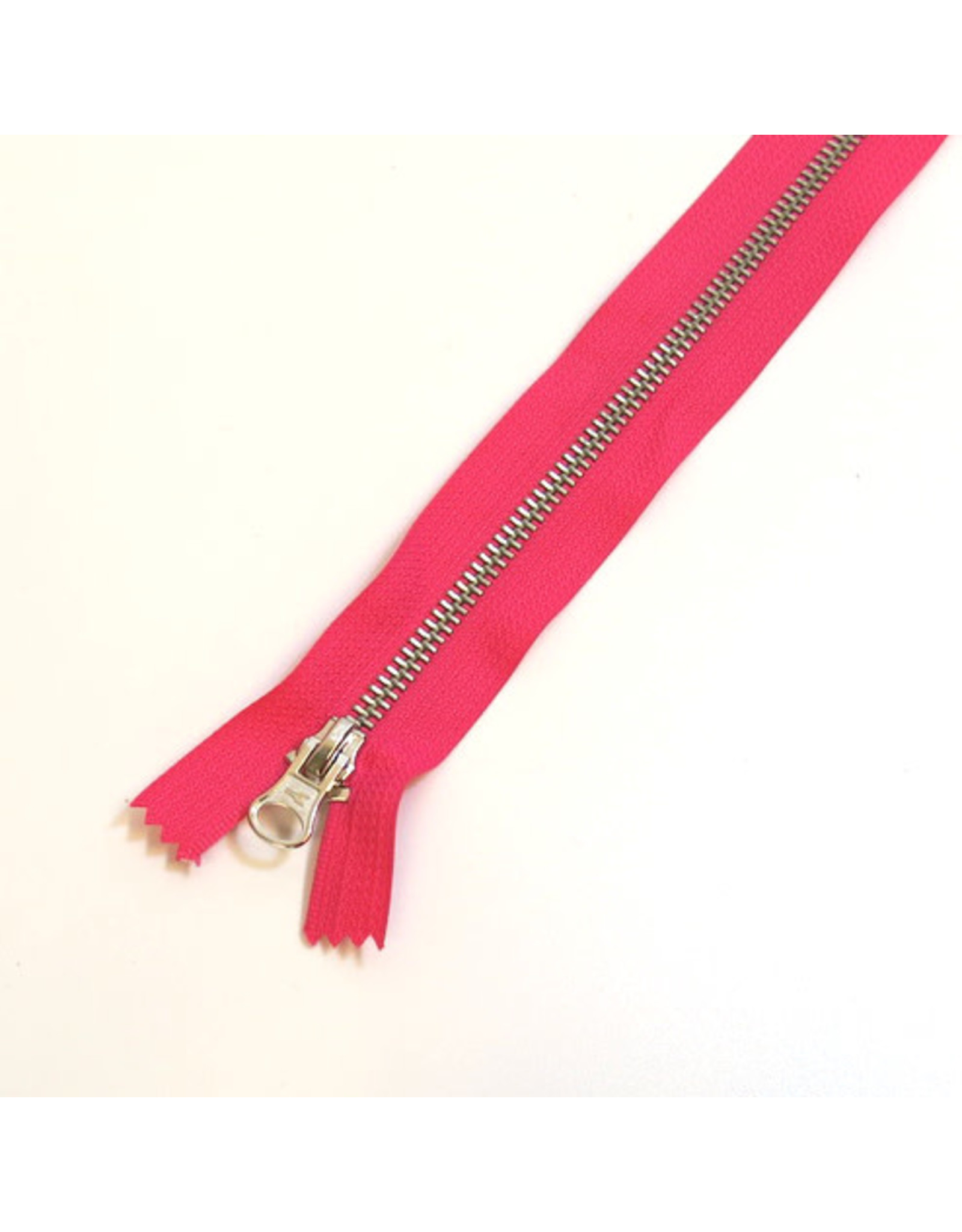 Metal zipper FUCHSIA