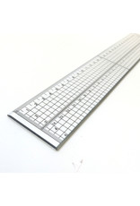 Transparent grid ruler 30cm