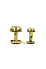 Domed rivets (gold)