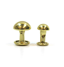 Domed rivets (gold)