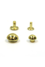 Domed rivets (gold)