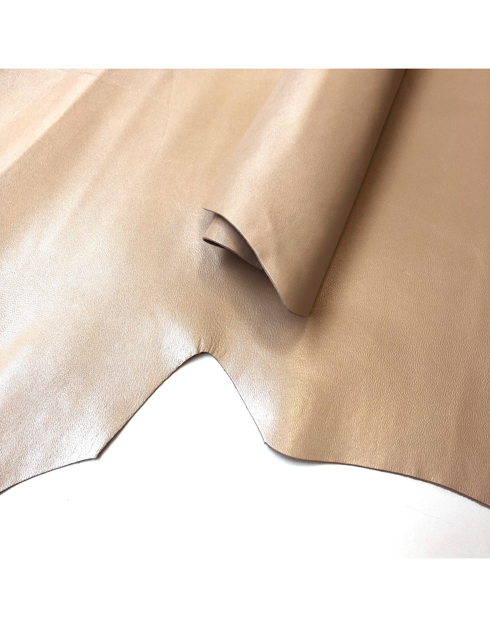 Pearly champagne lining goat