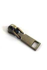 Zipper pull brushed bronze