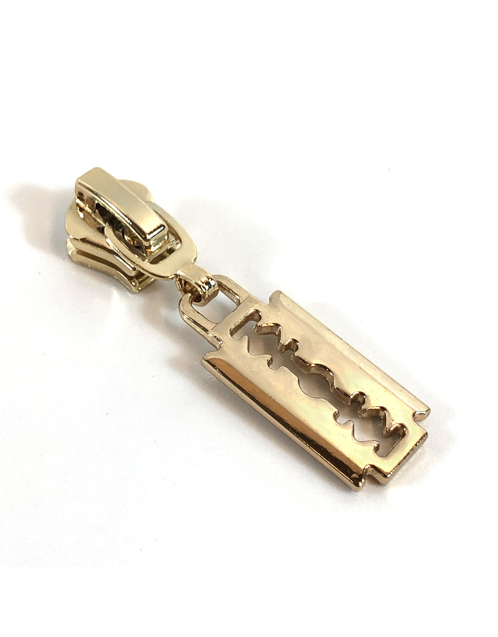 Zipper pull gold