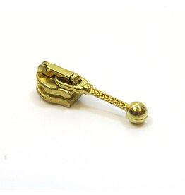 Zipper pull gold