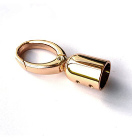Musketon met tassel/hengselhouder goud