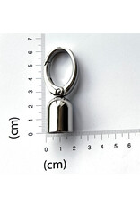 Musketon met tassel/hengselhouder nikkel