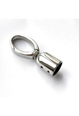 Musketon met tassel/hengselhouder nikkel