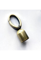 Swivel snap hook + tassel brushed bronze