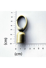 Swivel snap hook + tassel brushed bronze