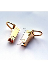 Set 2 gusset hooks gold