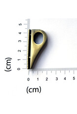 Gusset hook brushed bronze