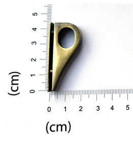 Gusset hook brushed bronze