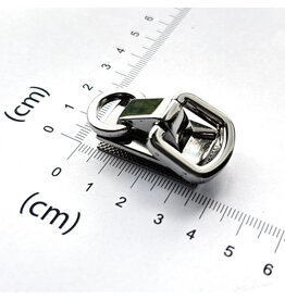 Hengselhouder dubbele ring nikkel