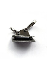 Strap connector double ring nickel
