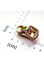 Hengselhouder dubbele ring goud