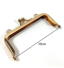 Tasframe kisslock goud