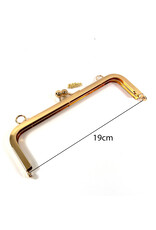 Tasframe kisslock goud