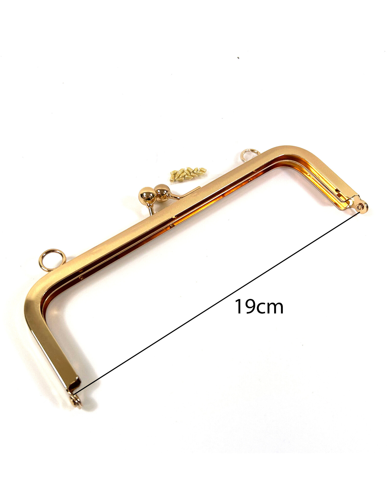 Tasframe kisslock goud