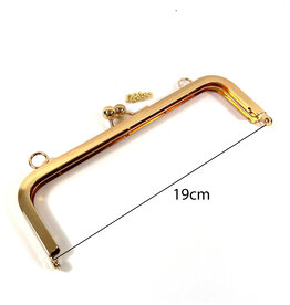 Tasframe kisslock goud
