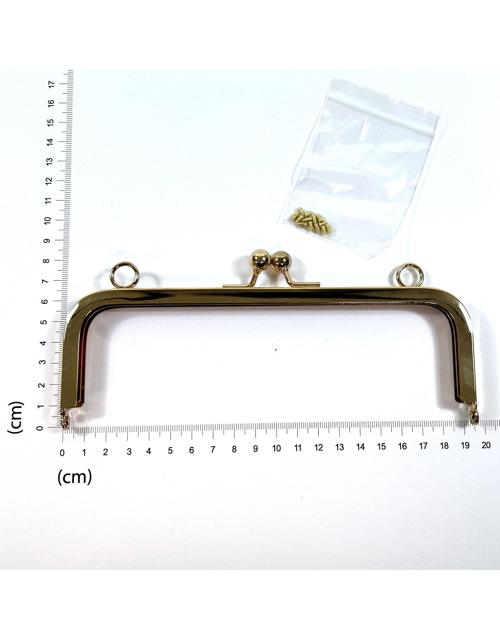 Tasframe kisslock goud