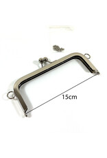 Bagframe kisslock nickel