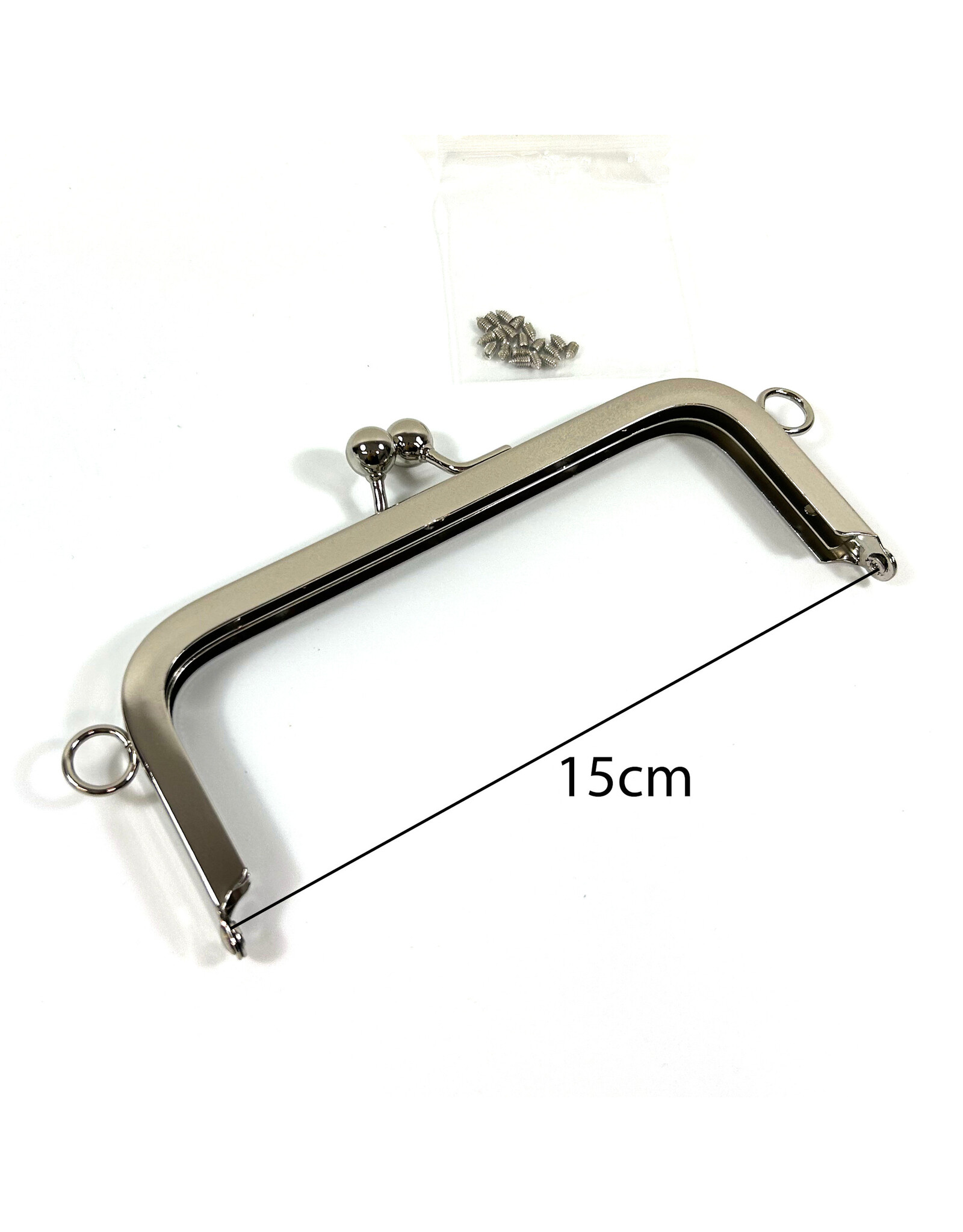Tasframe kisslock nikkel