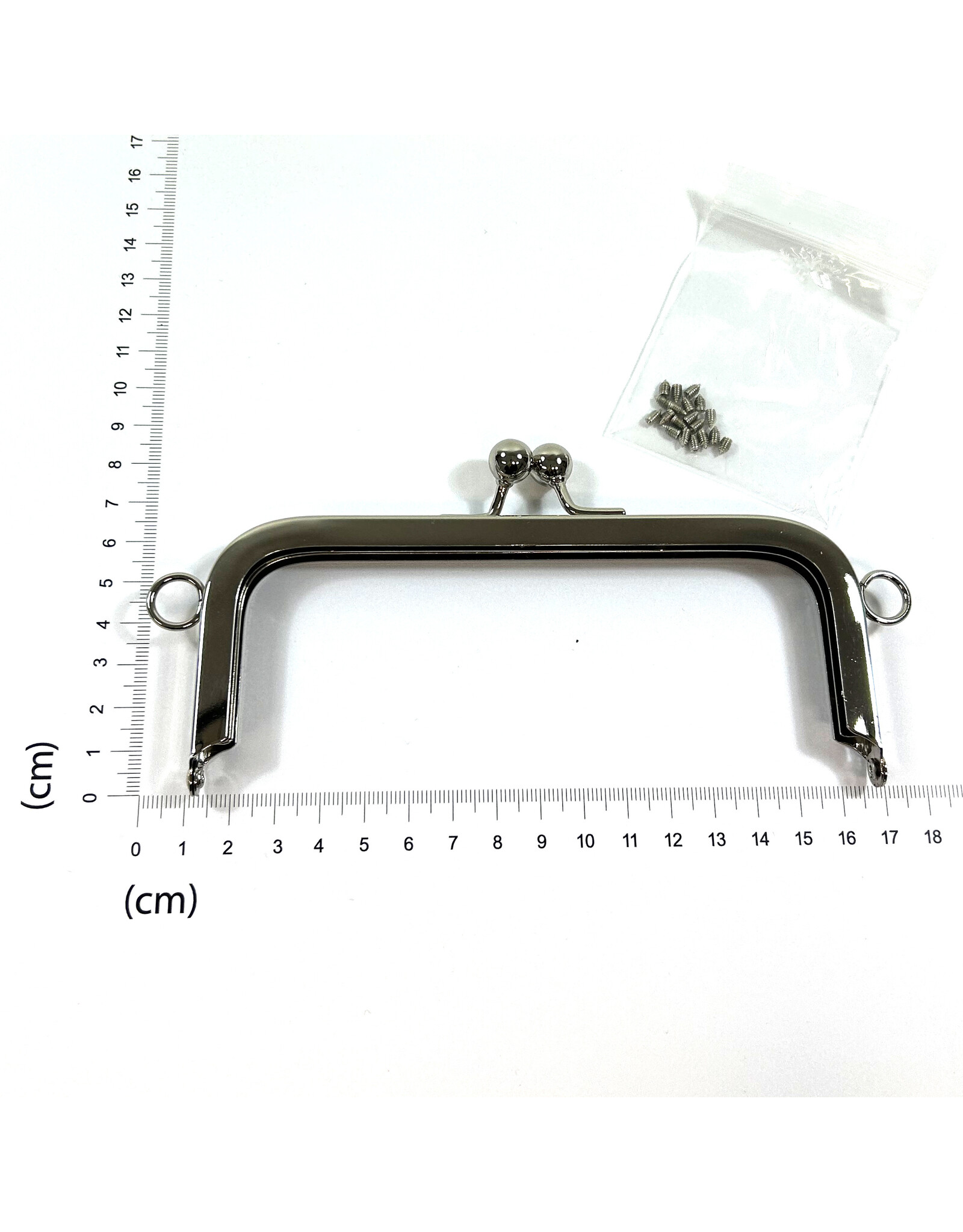 Tasframe kisslock nikkel