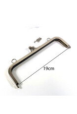 Tasframe kisslock nikkel
