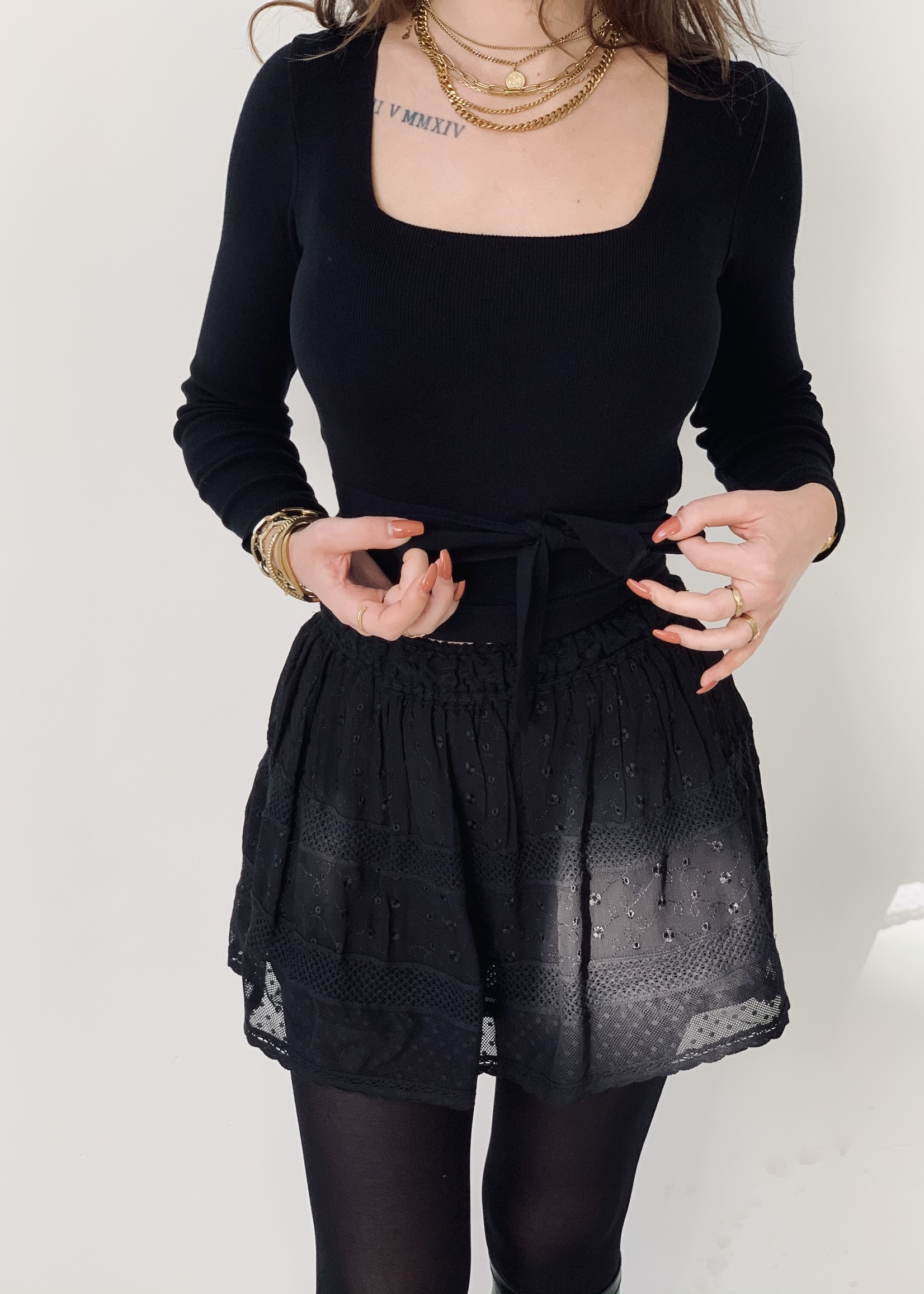 Nové Skirt Black