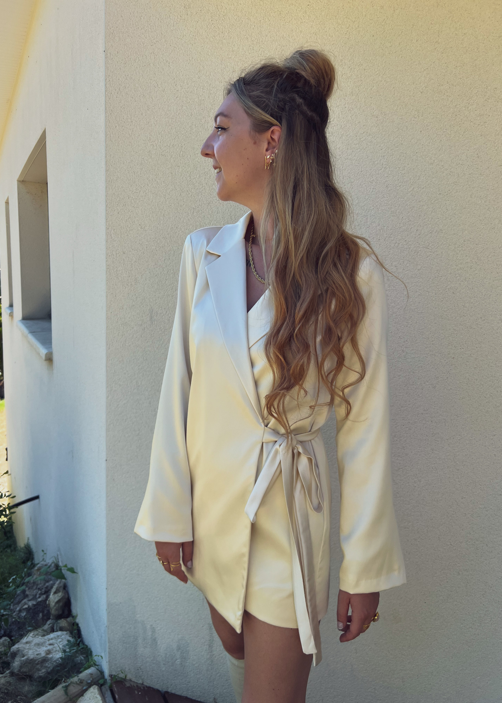 Giacca Blazer Dress - Off White