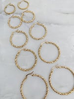 Earrings Twisty S- Gold