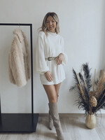 Abbey Knitted Dress - Off White BBEY KNITTED DRESS