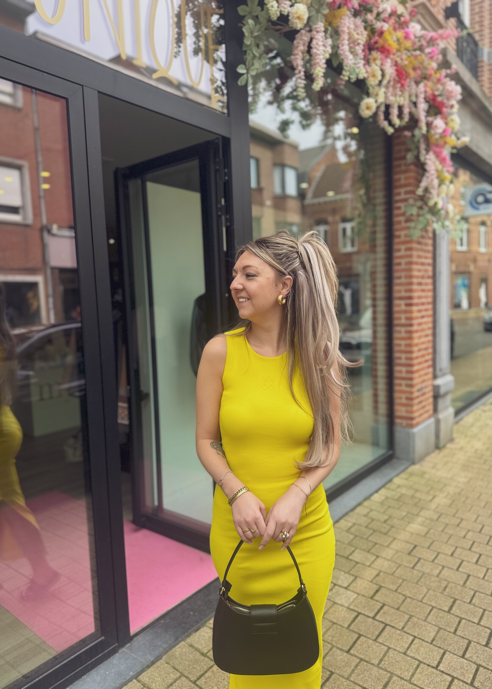 Tank Dress Split - Yellow