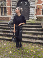 Maud western pu pants - Black SIZE XS