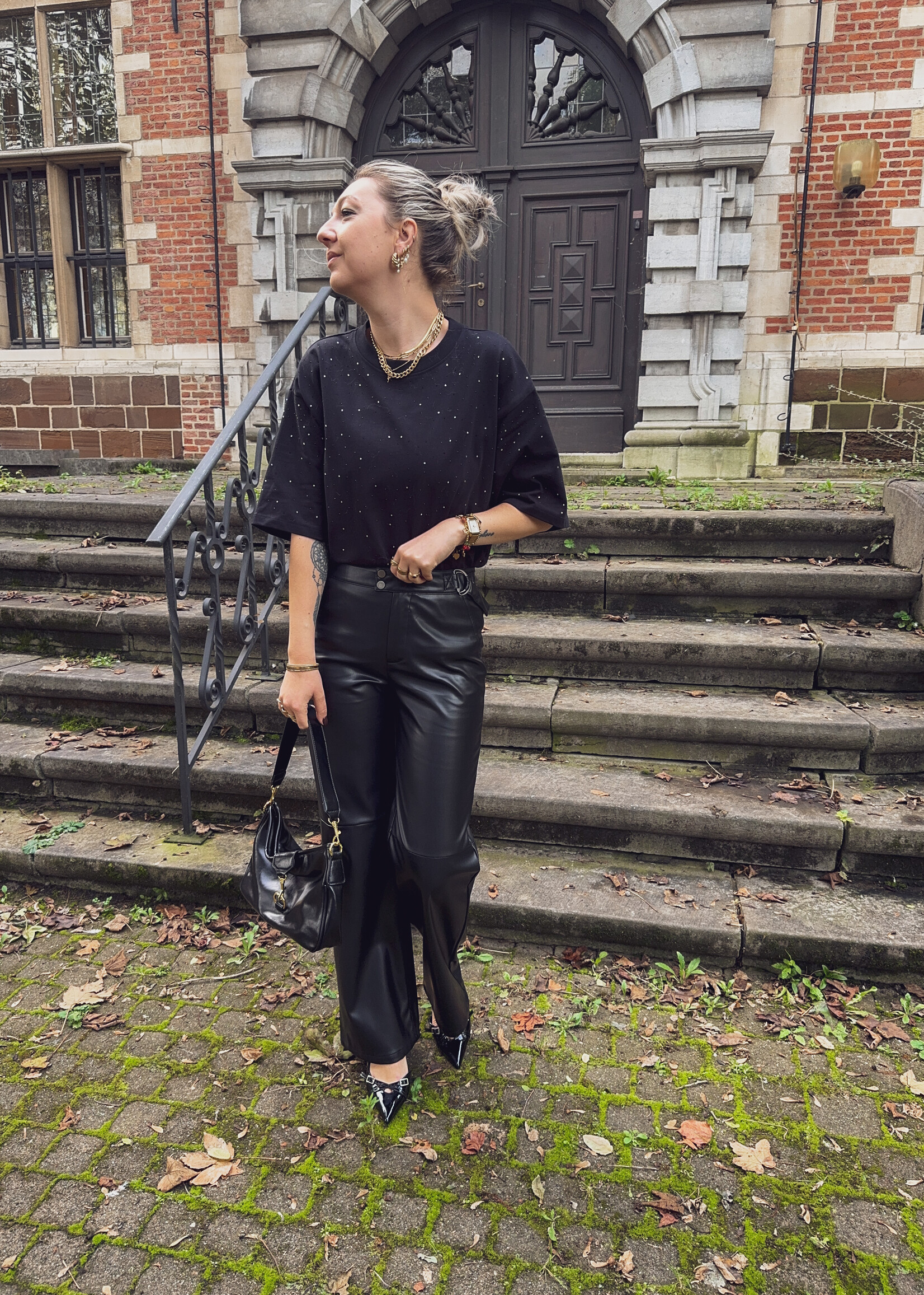 Maud western pu pants - Black LAST SIZE XS
