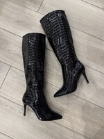 Croco Boots - Black SIZE 41