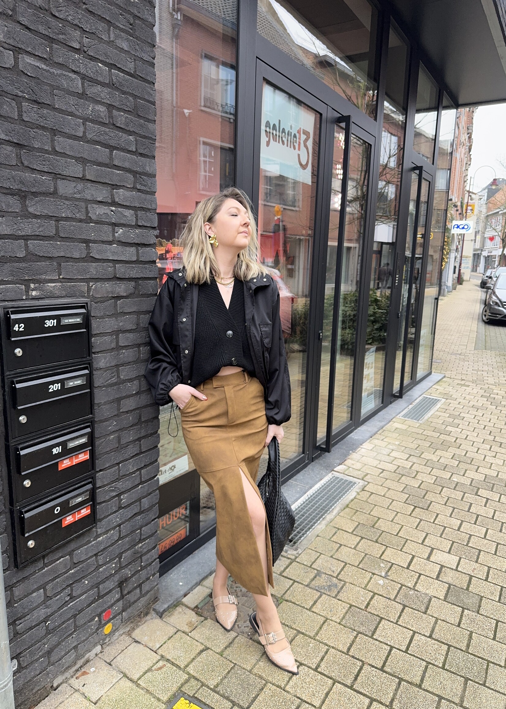 Suède Skirt - Camel