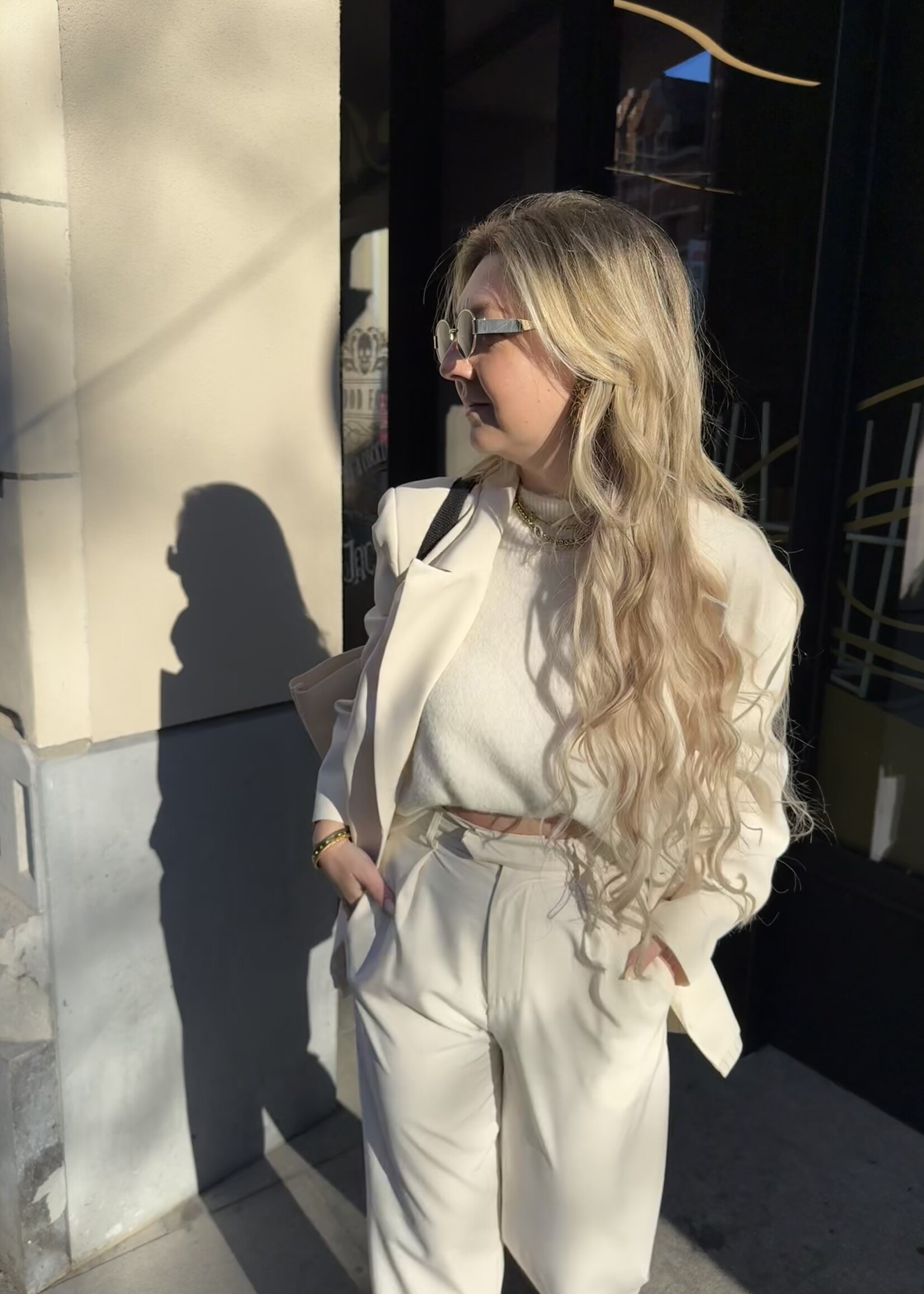 Lo oversized blazer - Crème TU