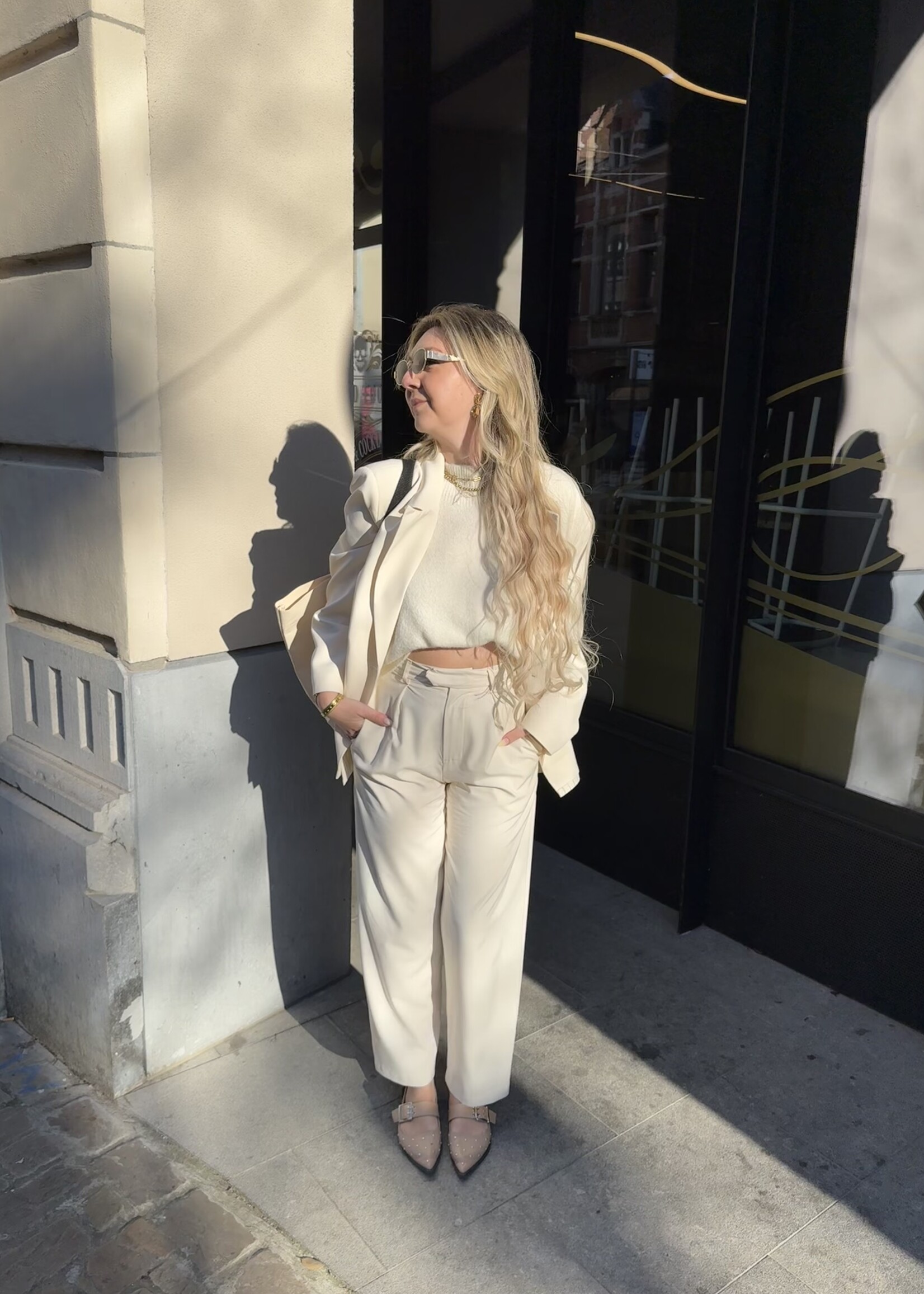 Lo Trousers - Crème SIZE S
