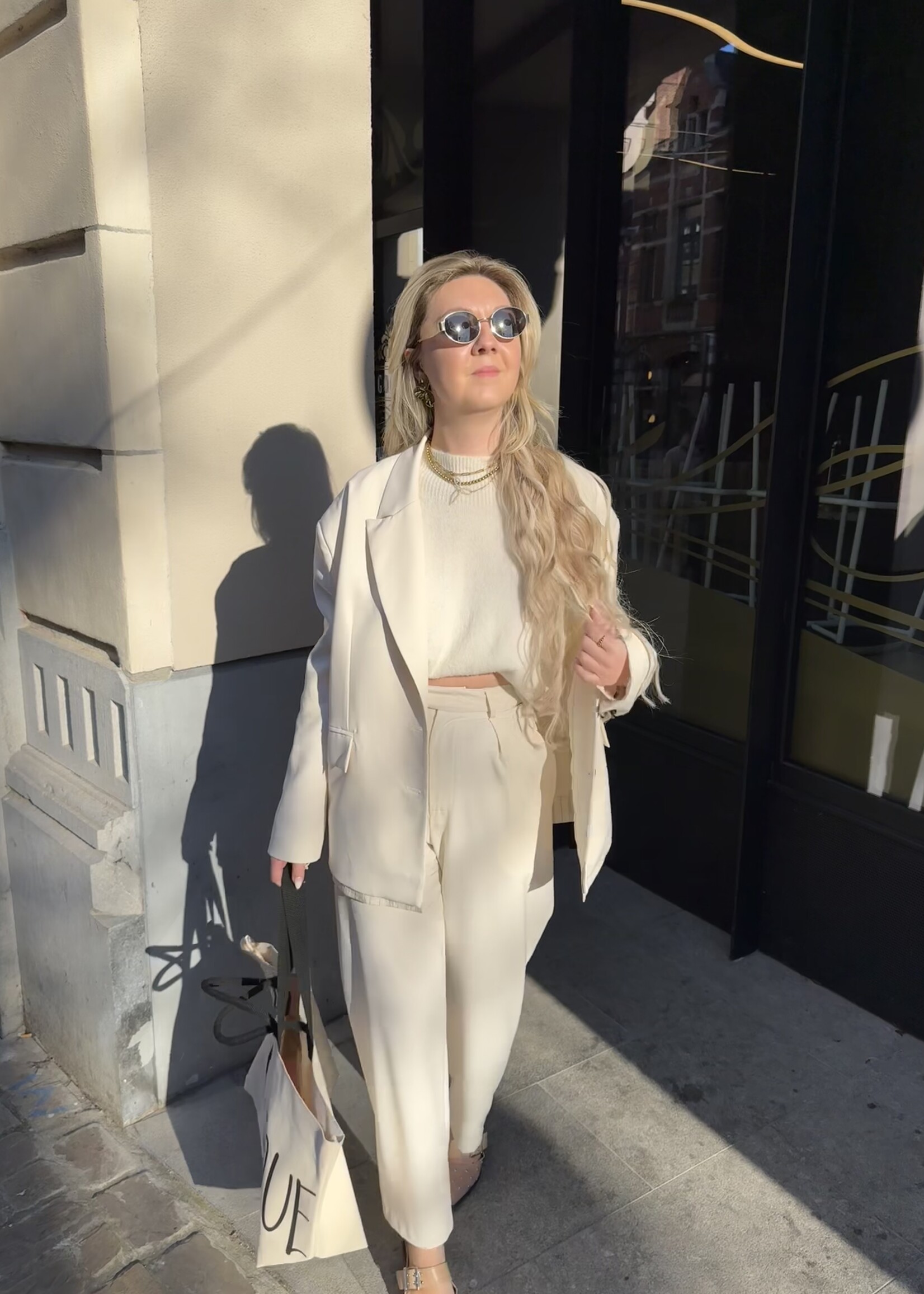 Lo Trousers - Crème SIZE S