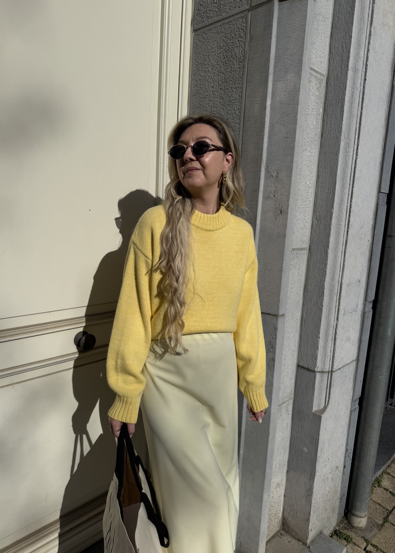 Knitted Trui - Yellow TU