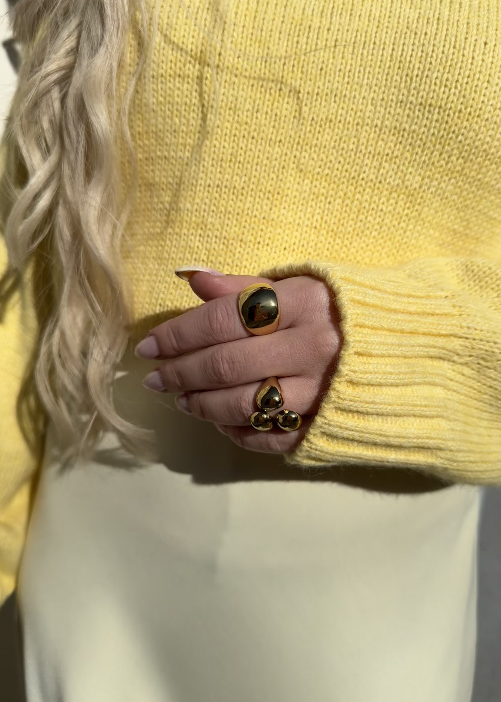 Knitted Trui - Yellow TU