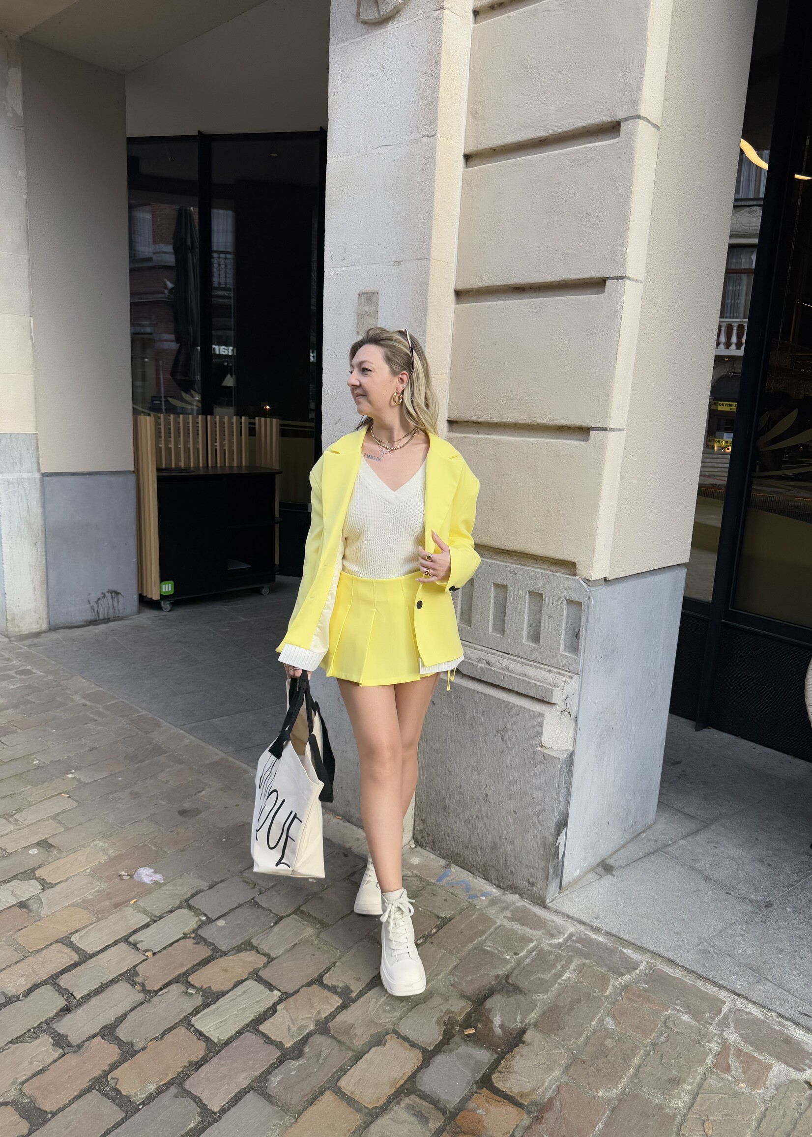 Saar Skort - Yellow