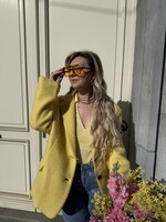 Oversized Blazer - Yellow  TU