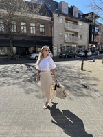 Carro satin skirt - Beige