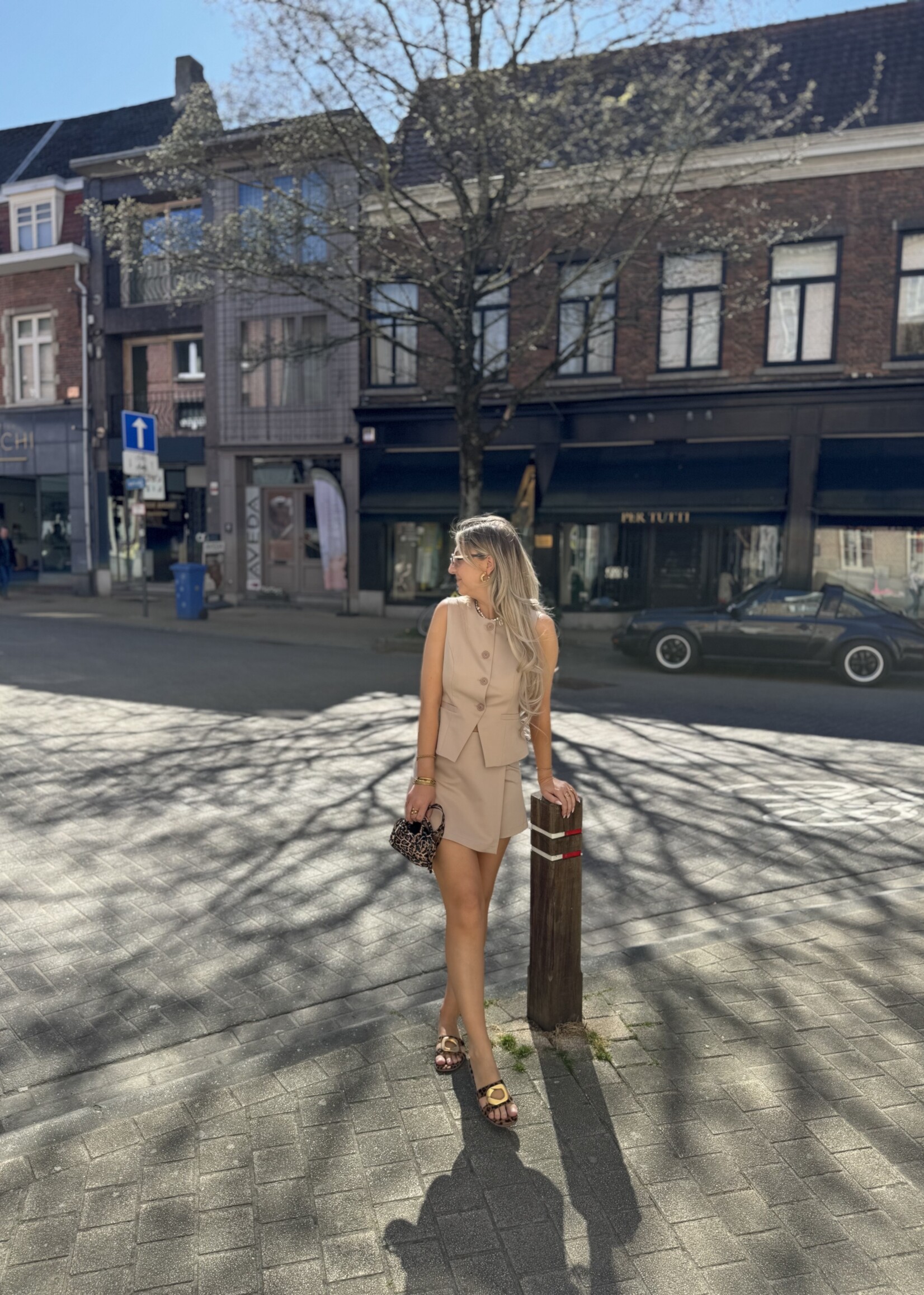 Louna skort - Beige