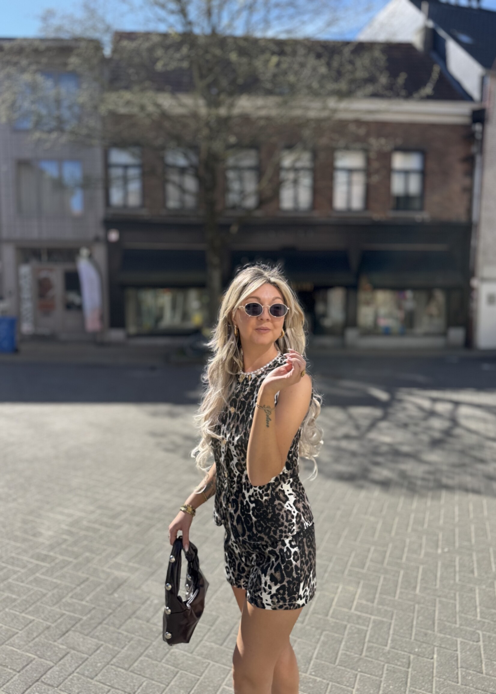 Fara short - Leopard