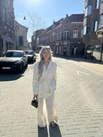 Lin wide leg Pants - Cream